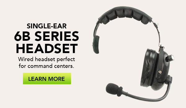 single ear headsets for crane crews