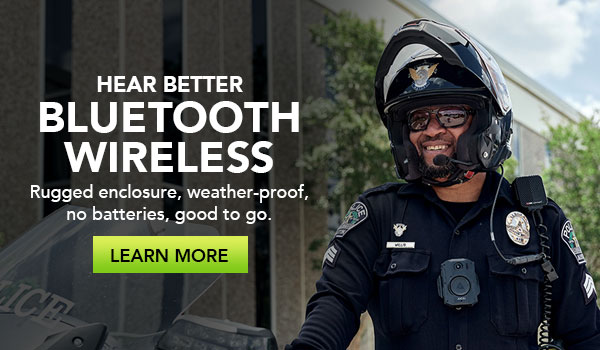 bluetooth wireless for police motorcycle officers