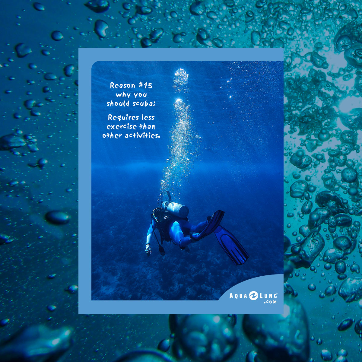 Aqua Lung diver ad