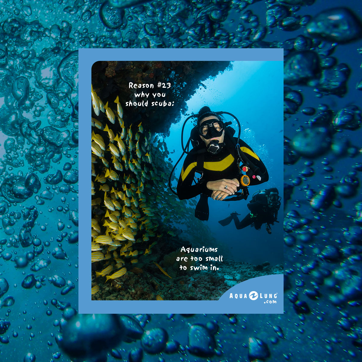 Aqua Lung fish ad