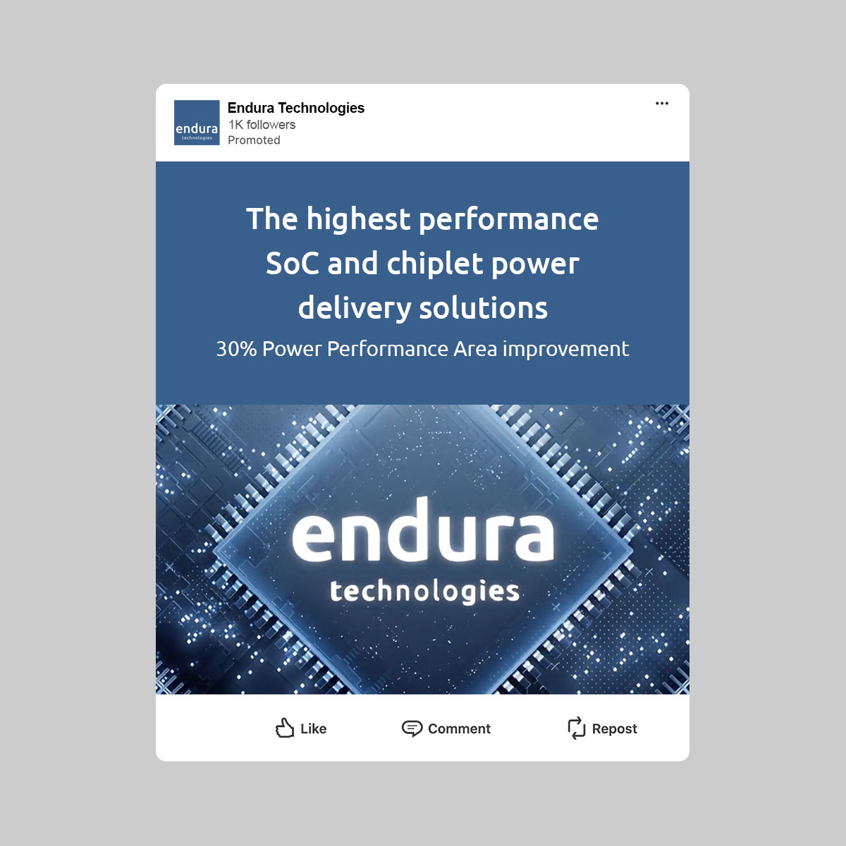 Endura social media advertising