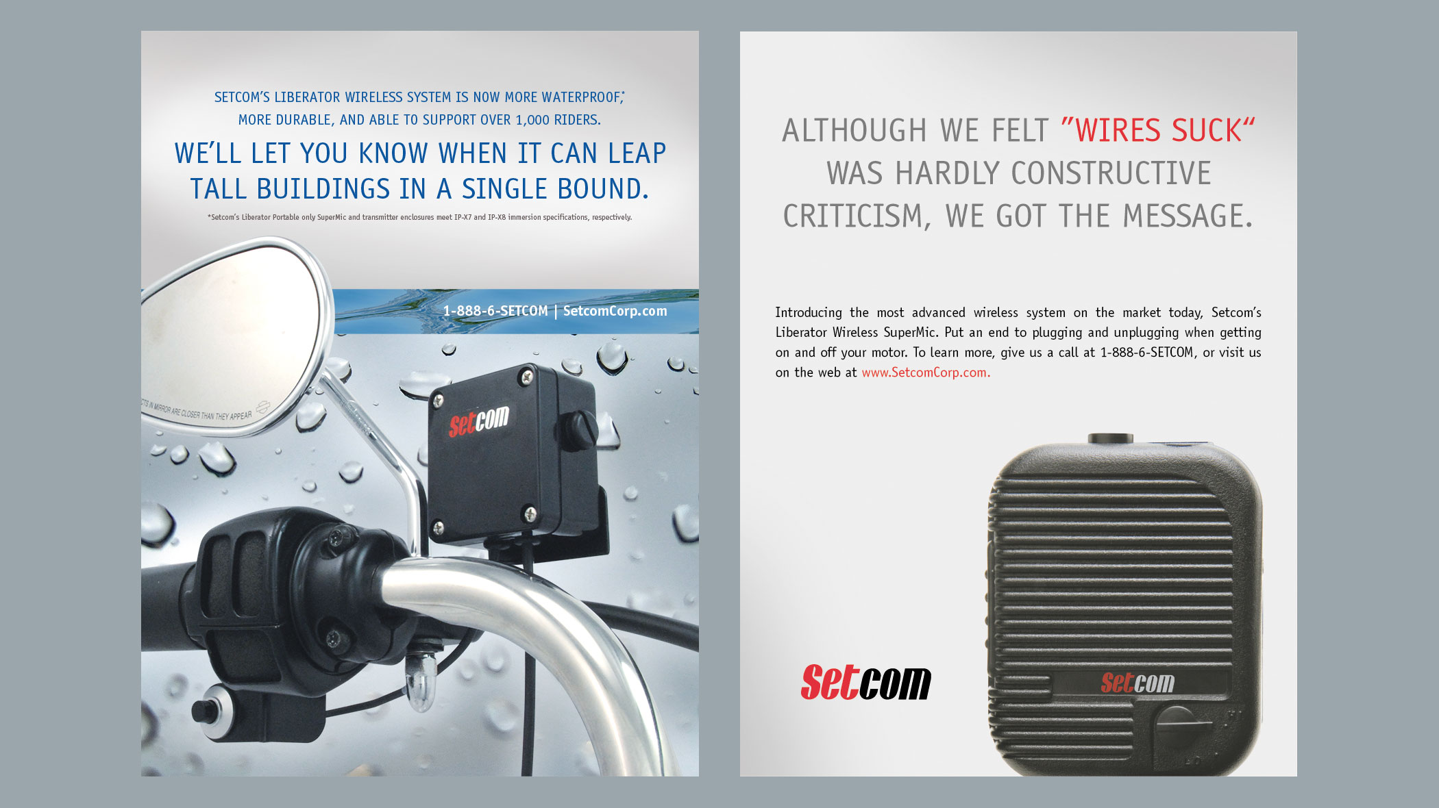 Setcom print advertising