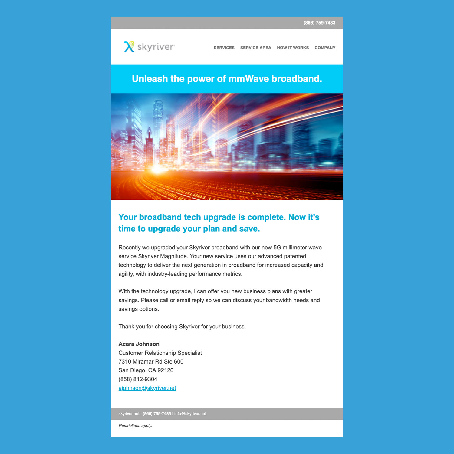 Skyriver email marketing